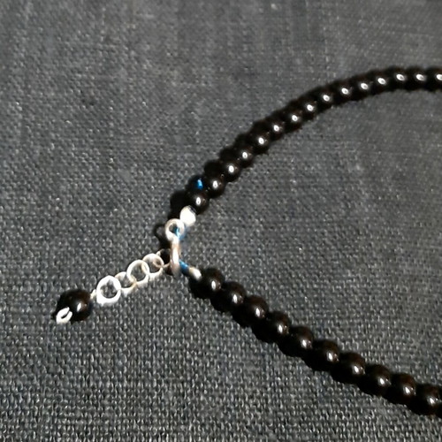 Coco bracelet new with onyx semiprecious stone, pearl and silver 925
