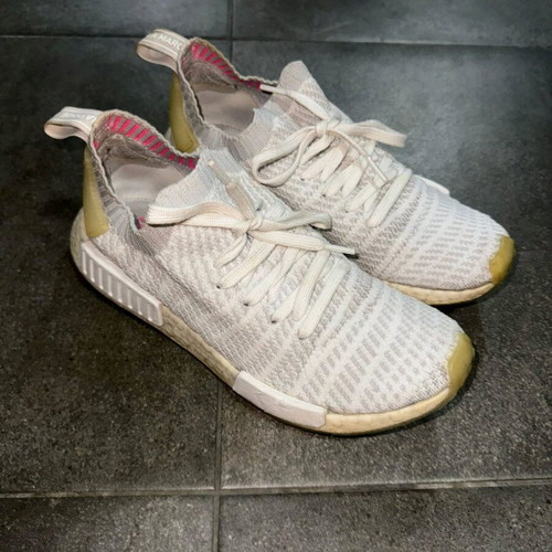 Adidas Boost athletic shoes used, size 41.5, white