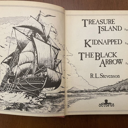 Robert L. Stevenson The Treasure Island, The Kidnapped, The Black Arrow book like new
