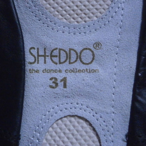 Soft Leather SHEDDO Ballet Shoes Size 31 New Black