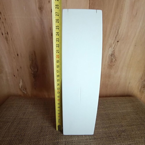 Jewelry display stand like new, leather with white wood for necklaces