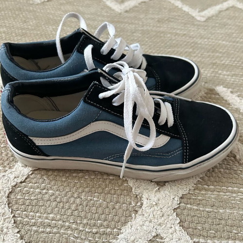 Vans Old Skool athletic shoes like new, navy blue, size 38