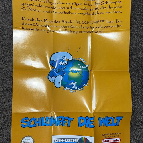 Nintendo NES game The Smurfs used with box and manuals