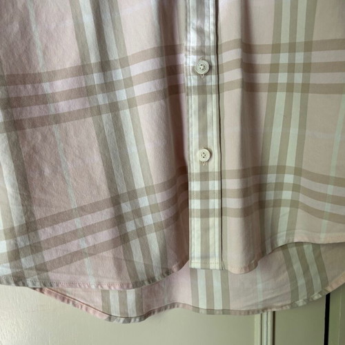 BURBERRY LONDON No S, women's shirt, three-quarter sleeve, elastic fabric. Authentic.