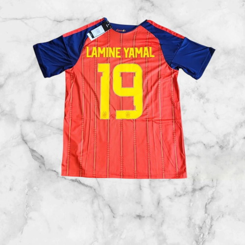 Spain Home Kit 2026 World Cup jersey, size M, number 19 Lamine Yamal