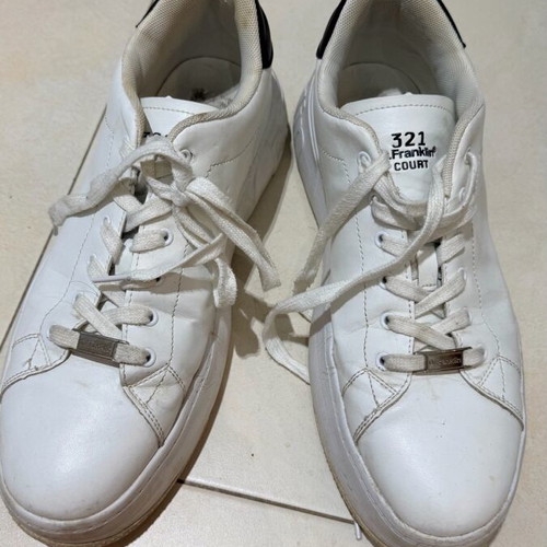 D.Franklin men's white sneakers like new, size 45