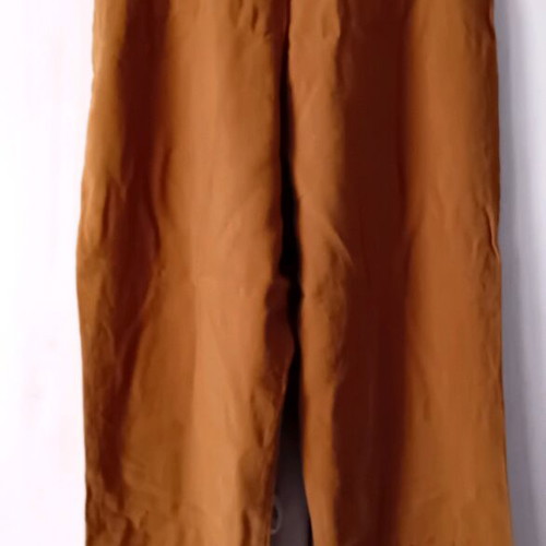 Zara high-waisted summer pants with belt brown like new size M