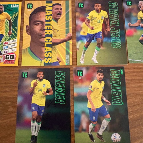 Brasil Panini cards like new, set of 18 pieces