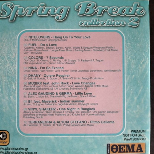 Spring Break collection used, pack of 4 CDs