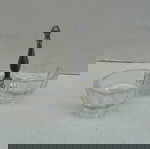 Αλατοπιπεριέρα γυάλινη, γαλλική, περίπου 90 ετών.