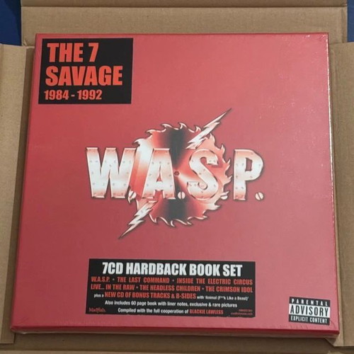 W.A.S.P. The 7 Savage 1984-1992 CD Hardbook Box Set new