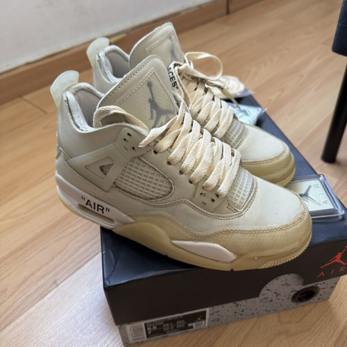 Jordan 4 Off-White Sail women's sneakers like new, EU 38