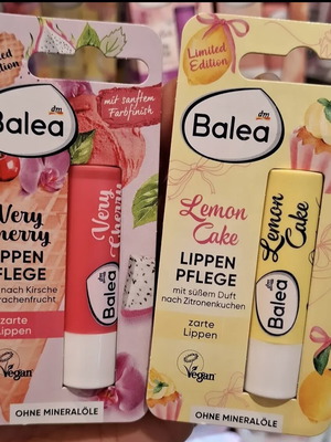 Balea lip balm set new, limited edition, cherry and lemon cake