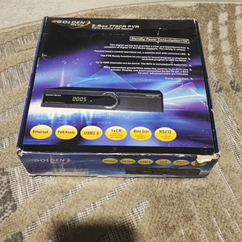Golden Media S-Box 776CR PVR satellite signal decoder like new