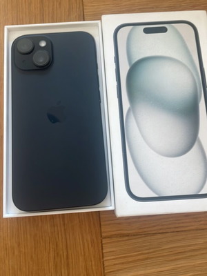 iPhone 15 128GB Black used, dual SIM, very good condition