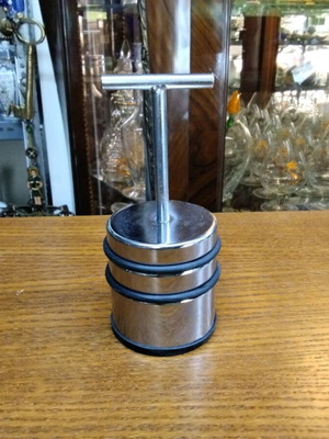 Stainless steel door stopper set of 2, new