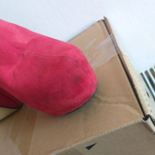 Red boots used, size 38