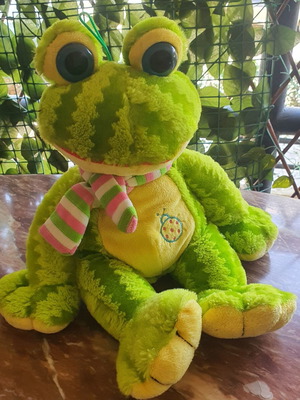 Frog plush toy like new