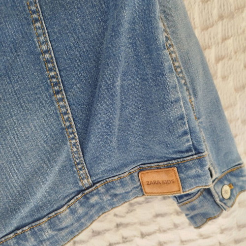 Zara denim jacket like new, size 13-14, blue