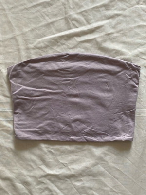 Basic strapless top Stradivarius size M like new, purple