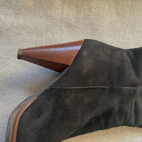 Gianni Del Prete leather suede boots like new black size 39