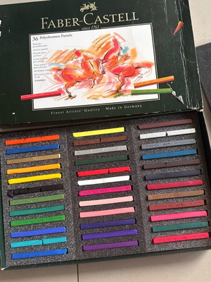 Faber-Castell Polychromos Pastels set of 36 used, artists' quality