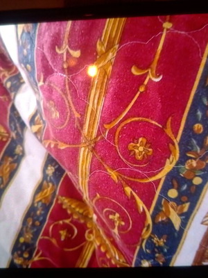 Quilted bedspread with lining for double bed