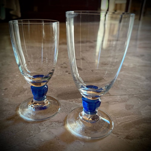 Bohemia crystal glass set like new, 12 water and 12 wine glasses