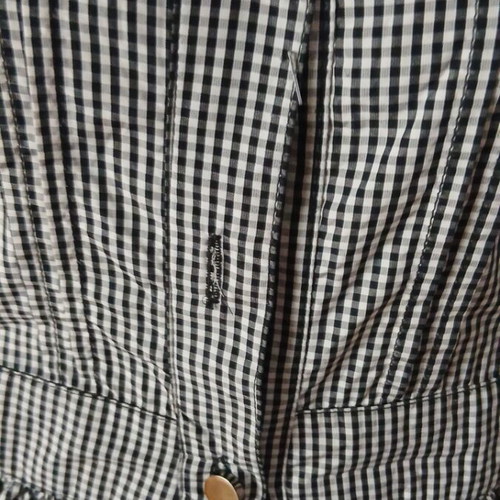 Summer dress black gray checkered like new, size M