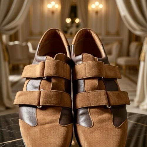 Gucci leather suede casual loafers like new, size 46