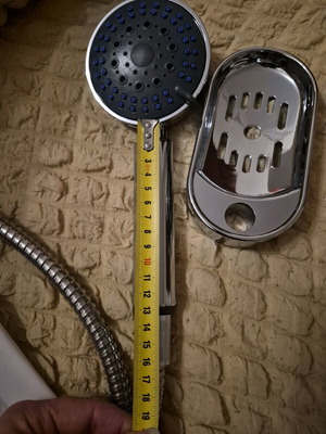 DianHydro shower set new: 5-flow handset, soap dish & 1.46m hose
