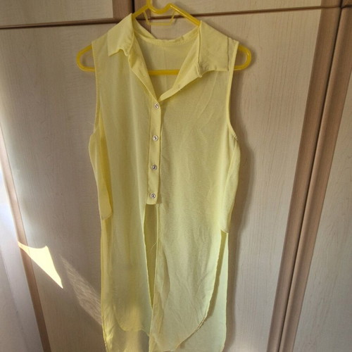 Yellow airy shirt like new, size S