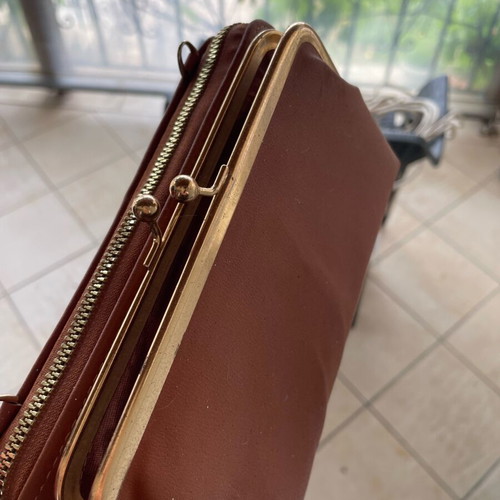 Wallet brown new with strap