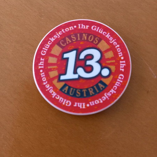 Set of 2 collectible casino chips from Austria like new