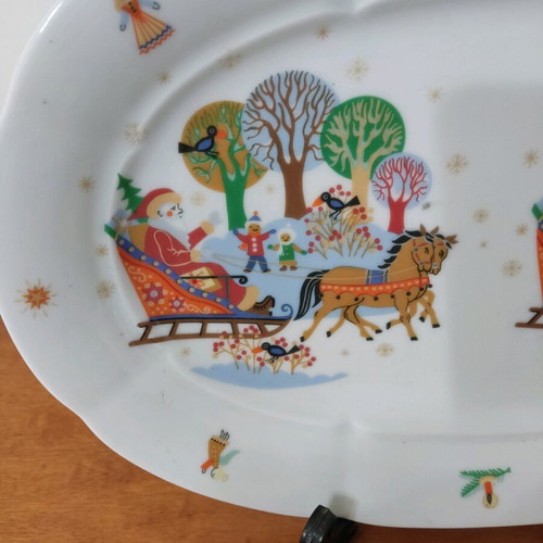 Miterteich Christmas porcelain platter like new