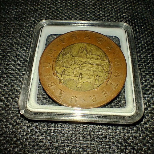 Czech Republic 3-coin collector set, 1 Kč 1993 first year