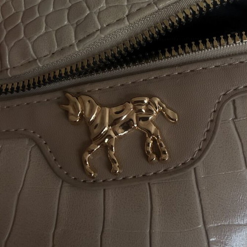 Shein Crossbody Bag beige croco texture like new
