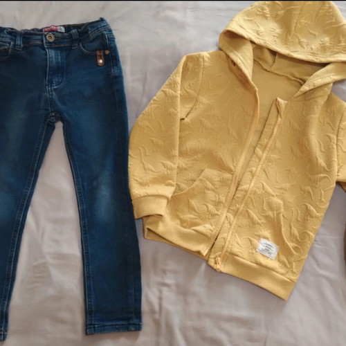 Clothing set for boys 5-6 years like new, Adidas gift pants