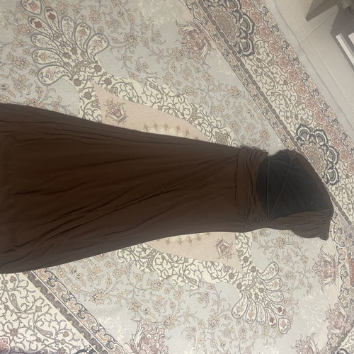 Zara dress with open back, like new, brown, size S