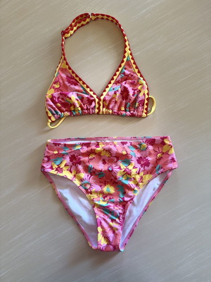 Pink Floral Bikini for Girls Age 12, Like New, Size 152 cm