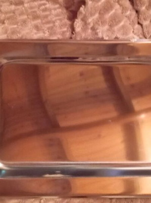 Modern stainless steel tray 44 cm new