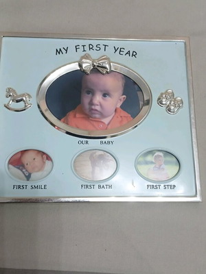 MSA Home Collection stainless steel photo frame for children used