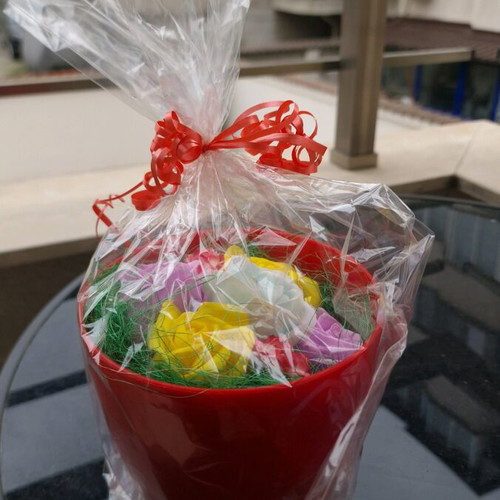 Soap Rose Decoration in Beautiful Pot New