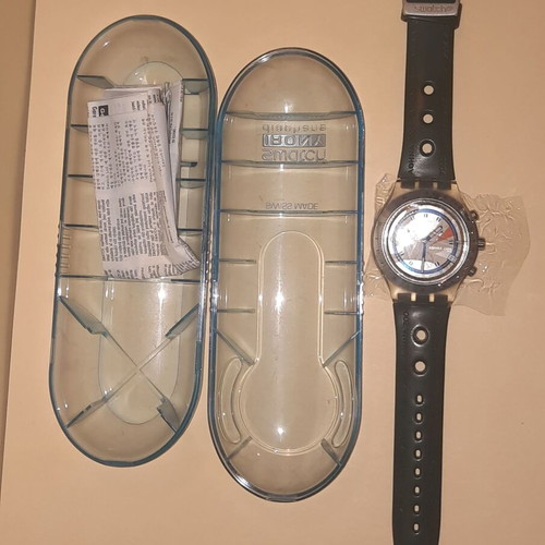 Swatch Aerinos SVCK4006 Chrono Quartz Watch like new, Athens 2004 Olympic Games