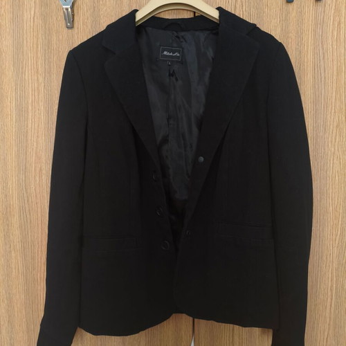 Mitch & Co. Black Blazer Women M-L Like New Classic Fit
