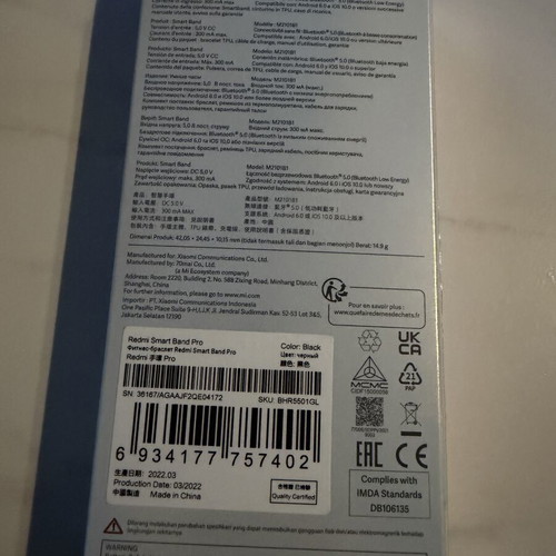 Xiaomi Redmi Smart Band Pro waterproof black new
