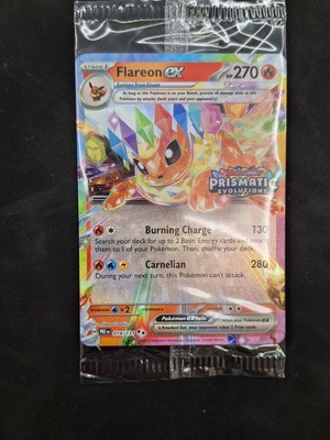 Flareon EX Stamped κάρτα Pokémon καινούργια