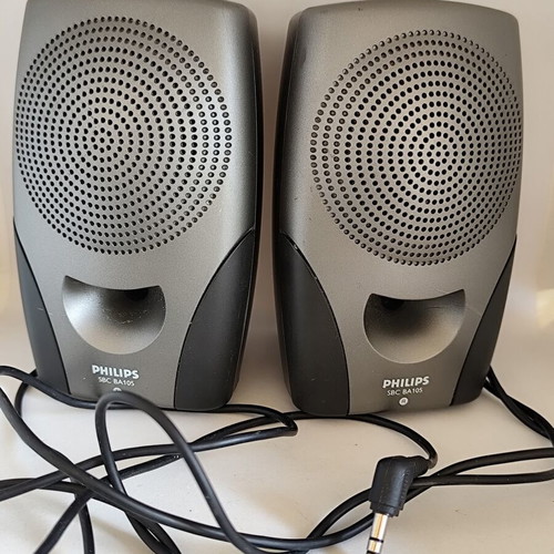 Philips SBC BA105 stereo portable active speakers like new