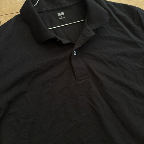Uniqlo men's collar shirt XL, black