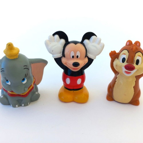 Disney finger puppets set of 3 like new, 90's decade